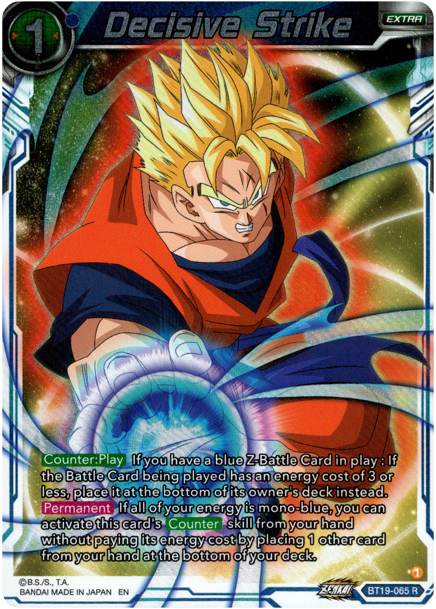 Decisive Strike - BT19-065 - Fighter's Ambition - Foil - Card Cavern