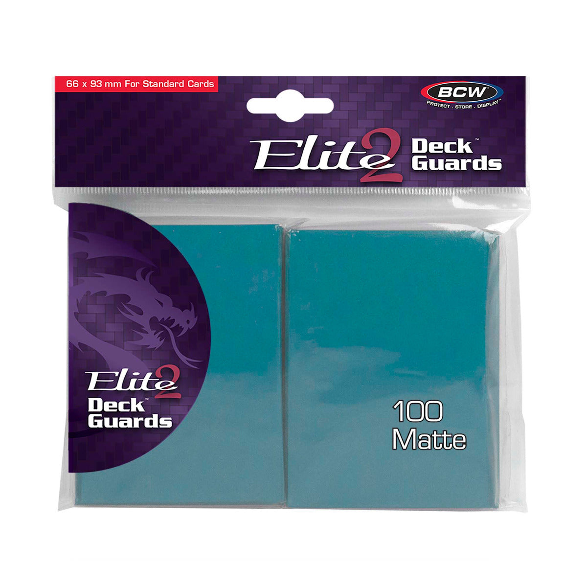 Deck Guard Elite 2 - 100ct Standard Card Sleeves - Azure (Matte) - Card Cavern