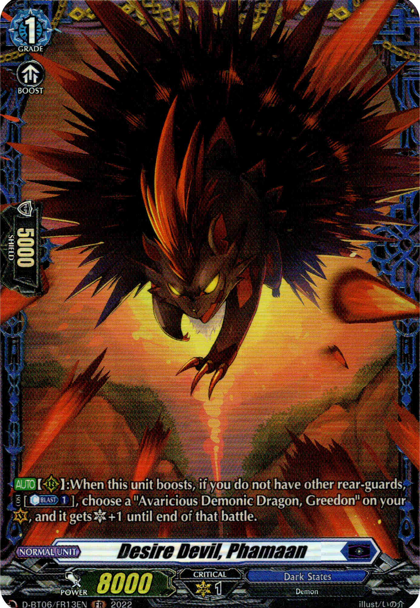 Desire Devil, Phamaan - D-BT06/FR13EN - Blazing Dragon Reborn - Card Cavern