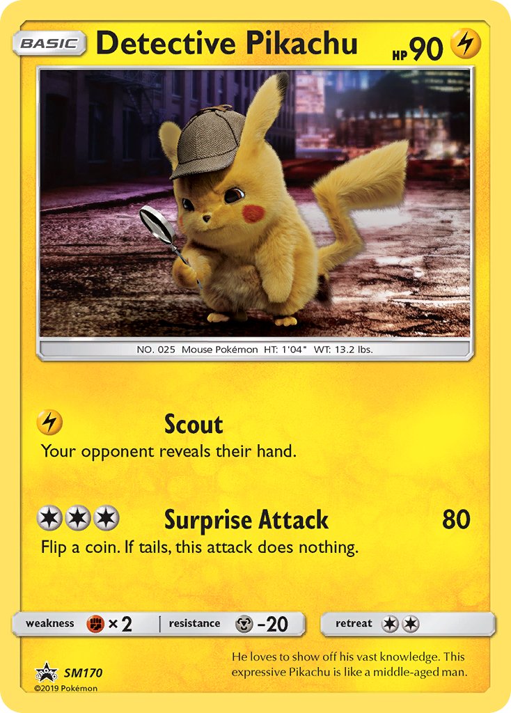 Detective Pikachu - SM170 - Promo - Card Cavern