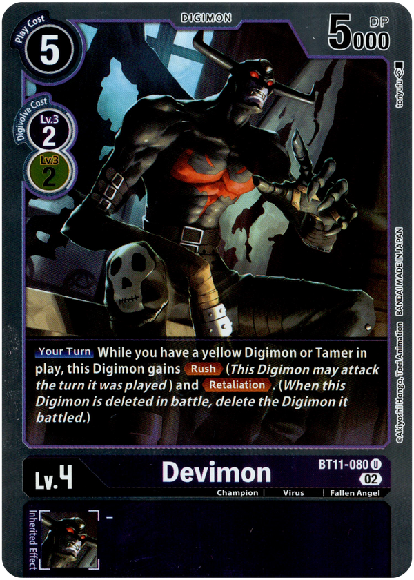 Devimon - BT11-080 U - Dimensional Phase - Foil - Card Cavern