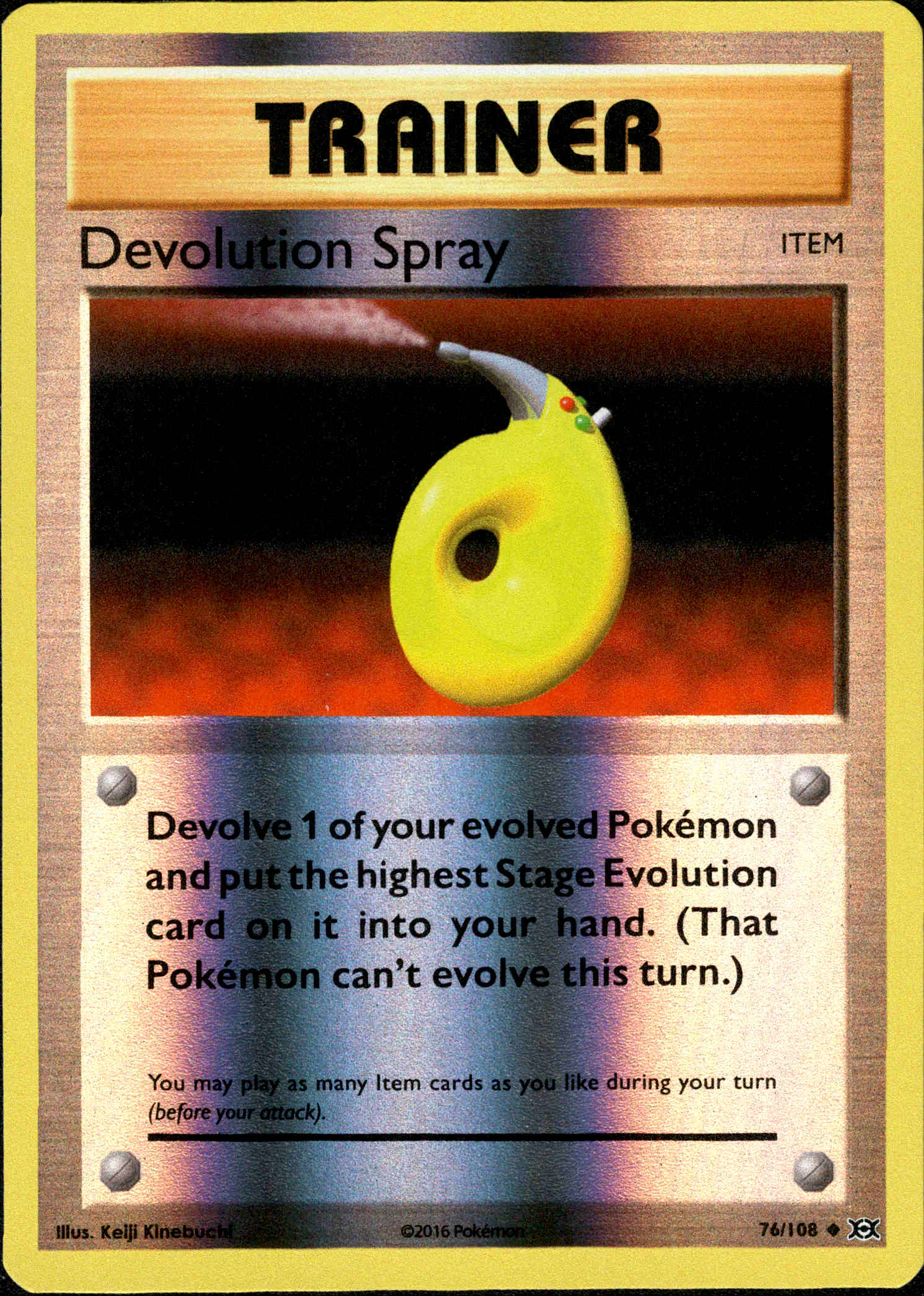 Devolution Spray - 76/108 - Evolutions - Reverse Holo - Card Cavern