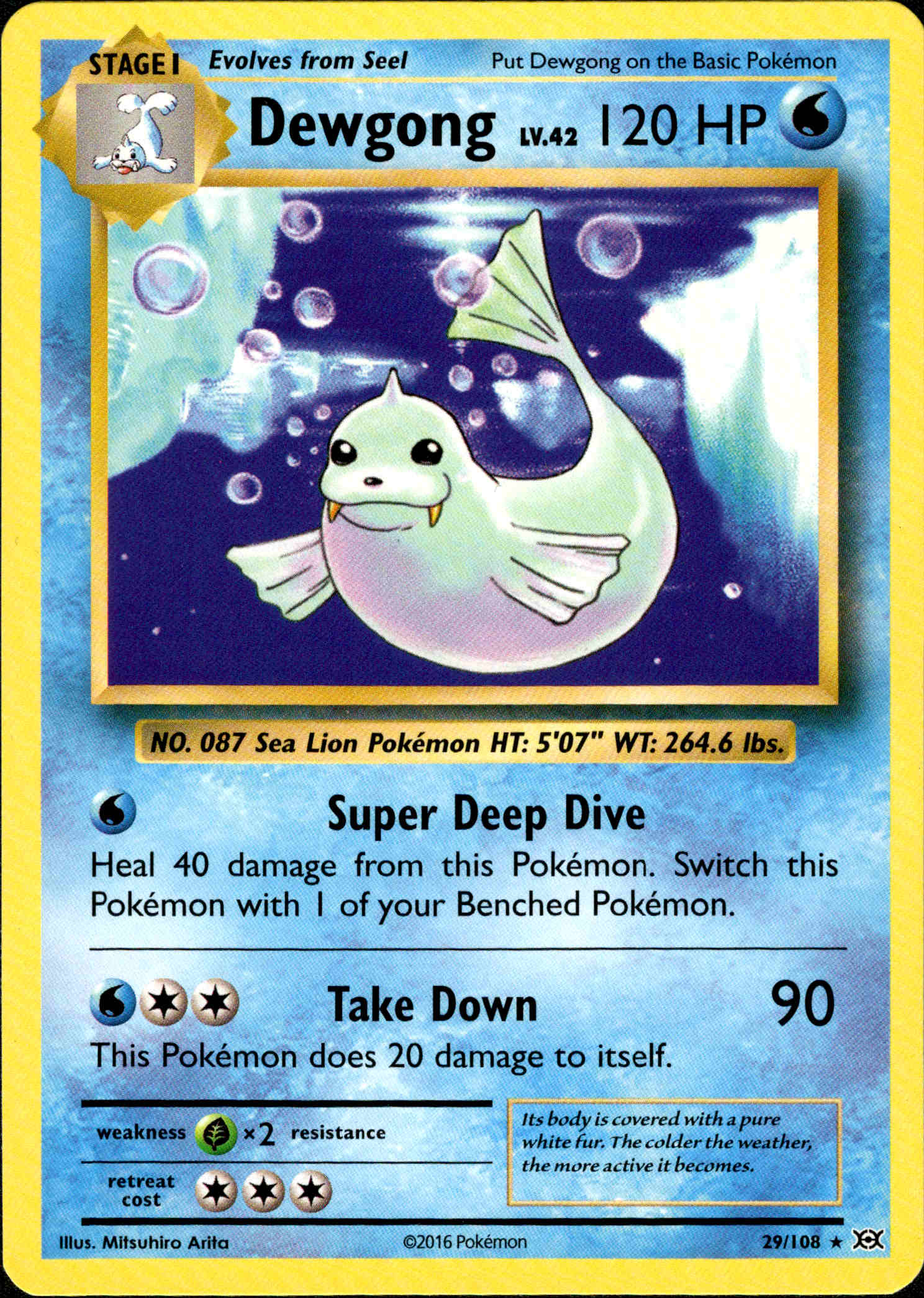 Dewgong - 29/108 - Evolutions - Card Cavern