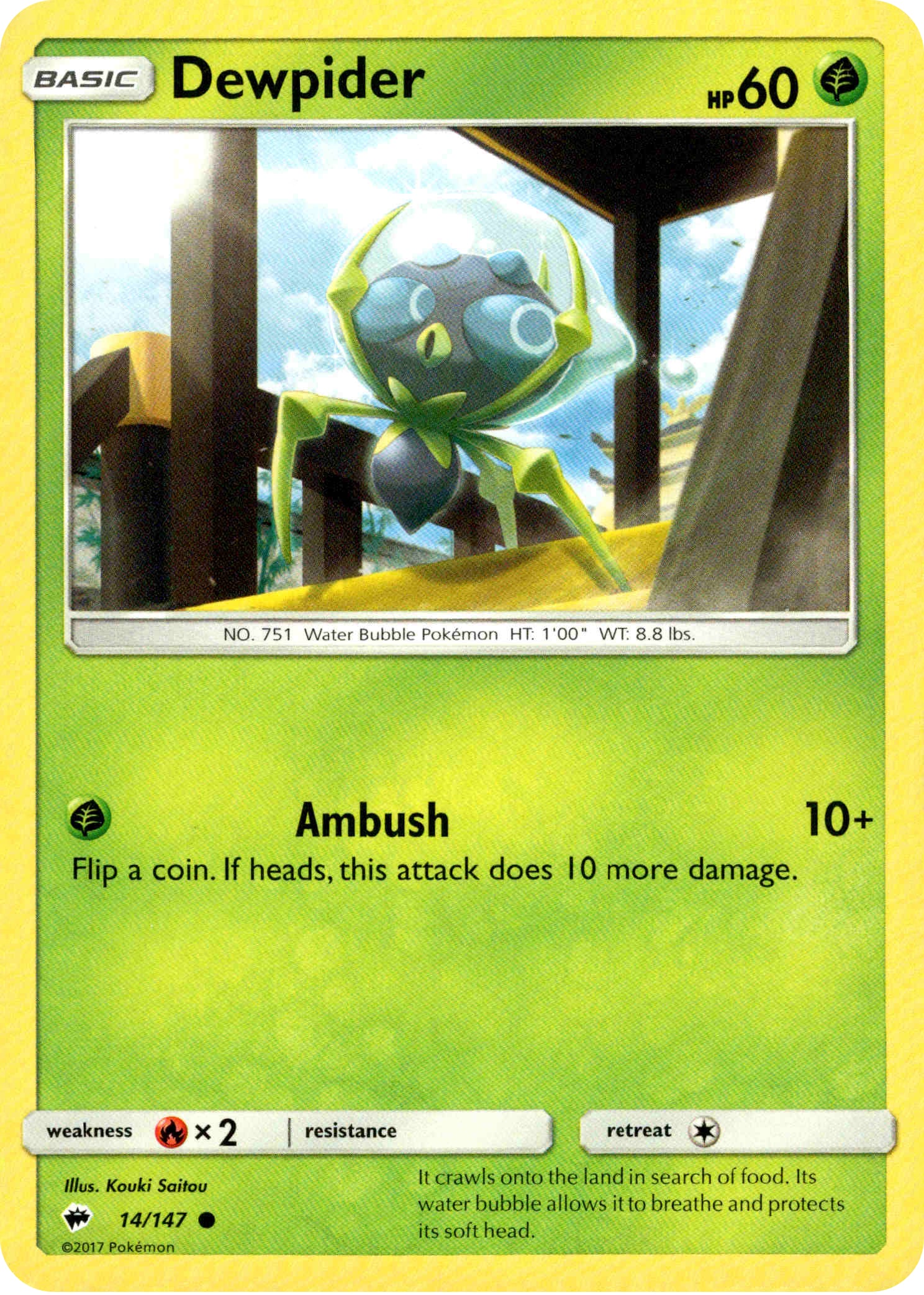 Dewpider - 14/147 - Burning Shadows - Card Cavern