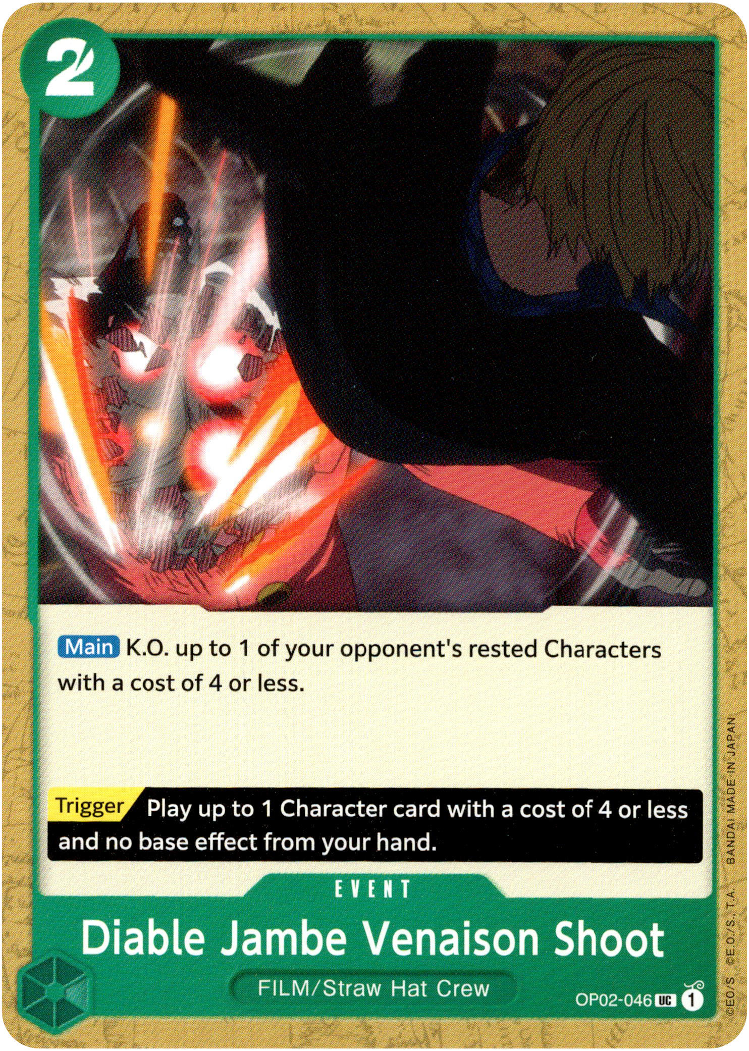 Diable Jambe Venaison Shoot - OP02-046 - Paramount War - Card Cavern