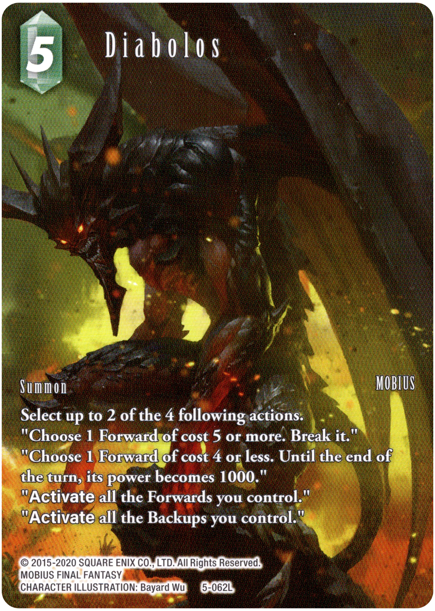 Diabolos Full Art - 5-062L - Opus V - Card Cavern