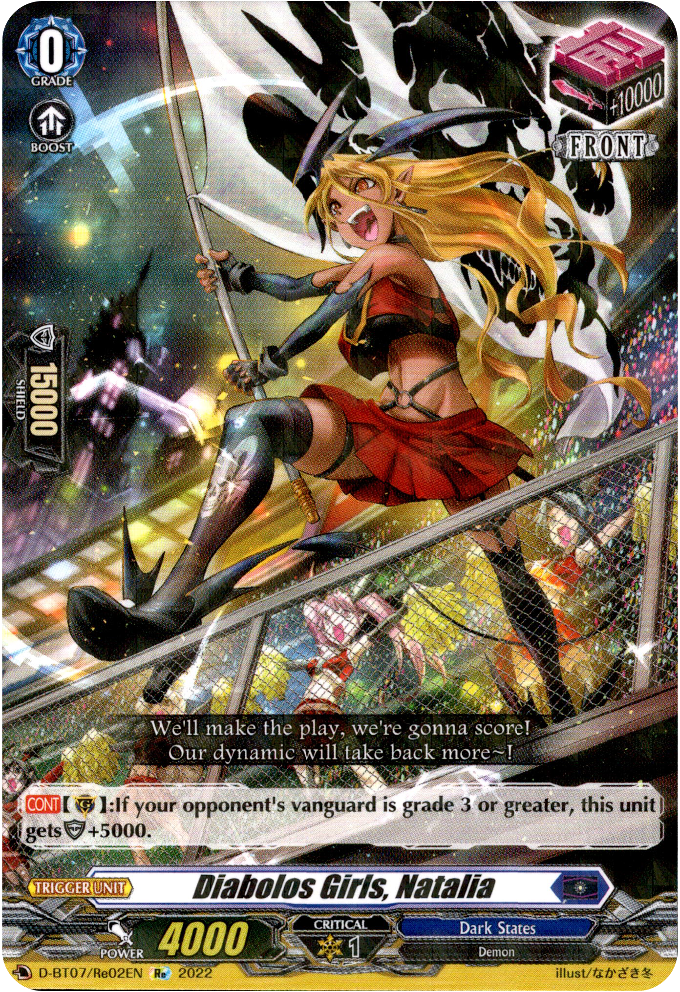 Diabolos Girls, Natalia - D-BT07/Re02EN - Raging Flames Against Emerald Storm - Card Cavern
