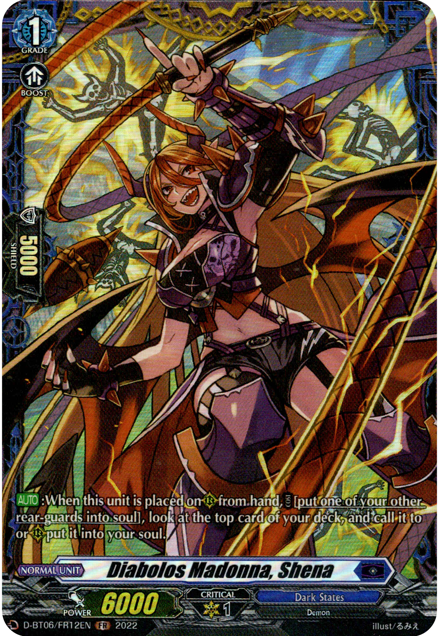 Diabolos Madonna, Shena - D-BT06/FR12EN - Blazing Dragon Reborn - Card Cavern