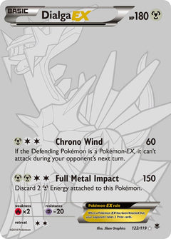 Dialga EX Secret Rare - 122/119 - Phantom Forces - Holo - Card Cavern