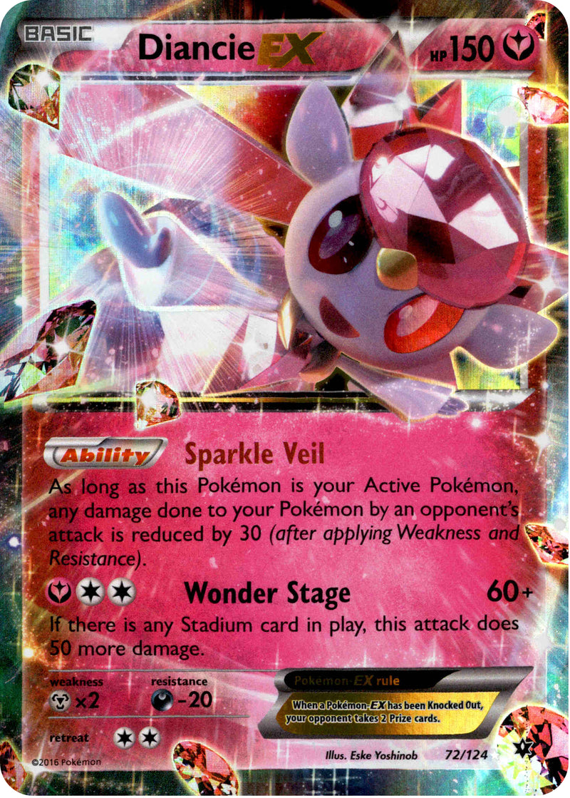 Diancie EX - 72/124 - Fates Collide
