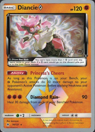 Diancie Prism Star - 74/161 - 2018 World Championship - Card Cavern