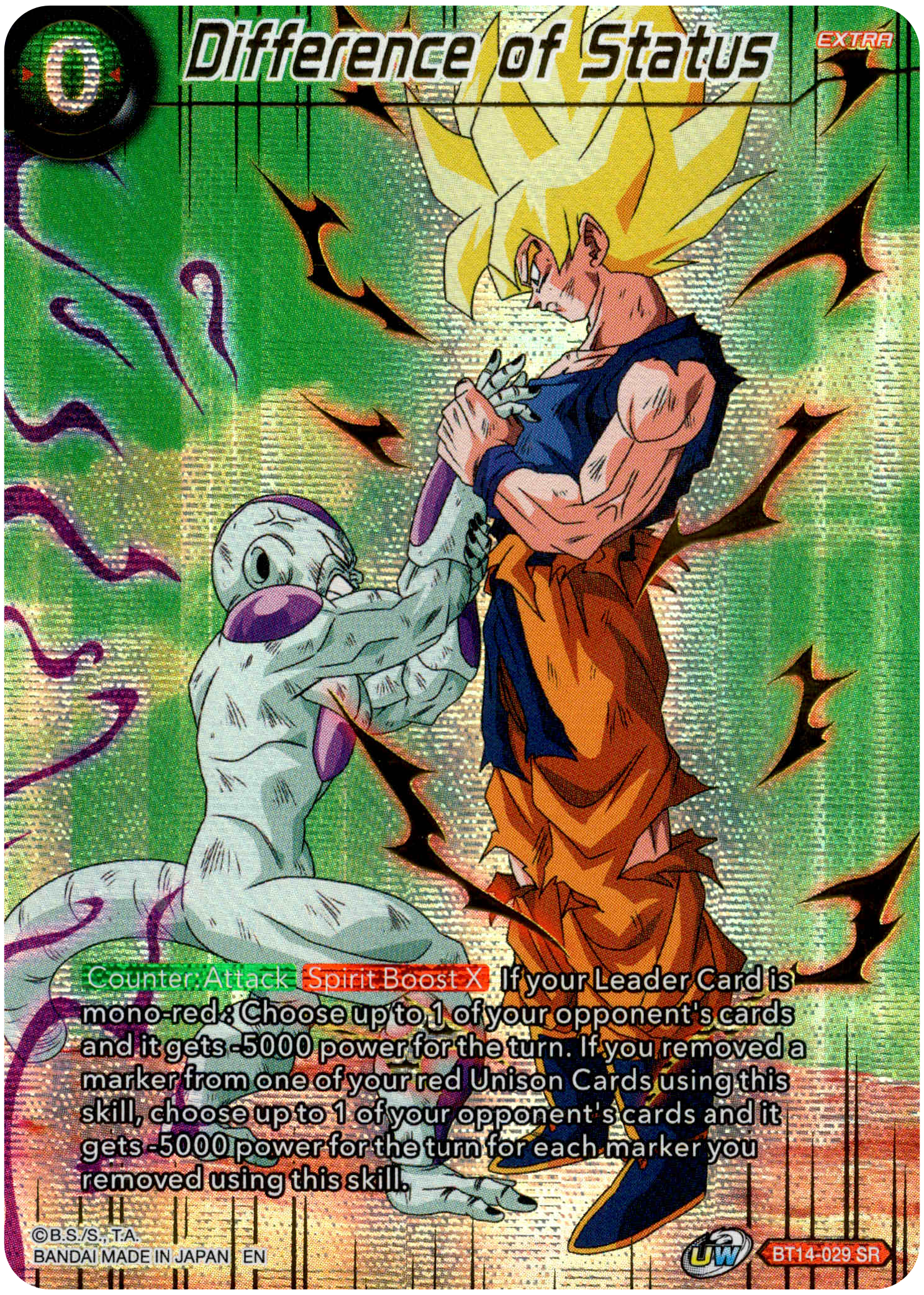 Difference of Status - BT14-029 - Theme Selection - Foil - Card Cavern