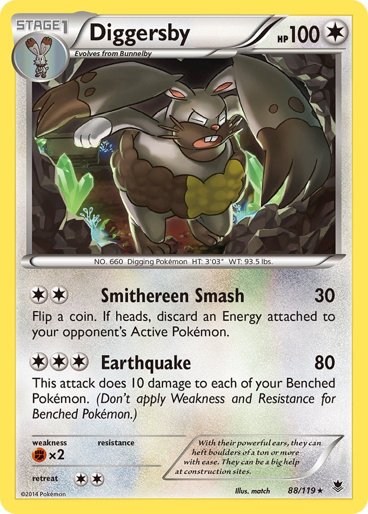 Diggersby - 88/119 - Phantom Forces - Card Cavern