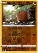 Diglett - 92/202 - Sword & Shield - Reverse Holo - Card Cavern