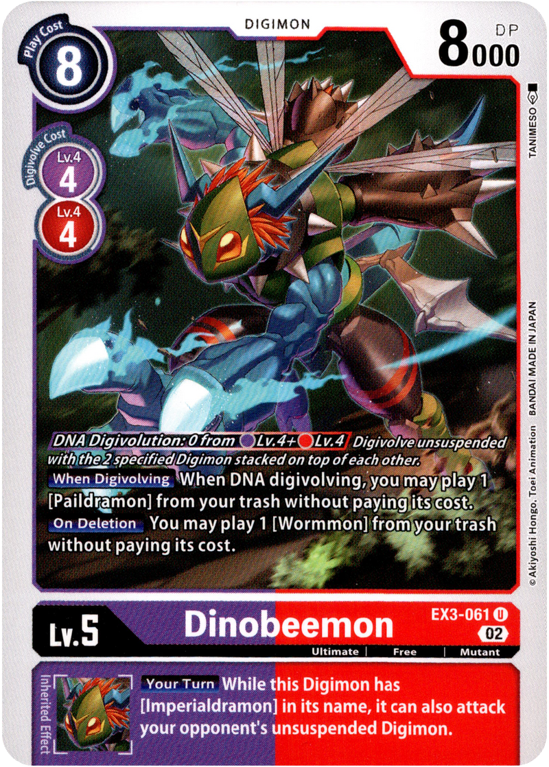 Dinobeemon - EX3-061 U - Draconic Roar - Card Cavern