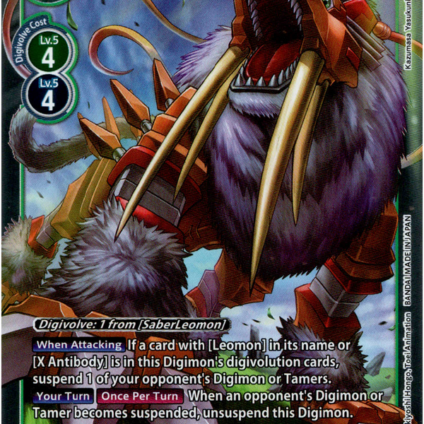 Dinotigermon - BT9-056 R - X Record - Foil Card Cavern Trading Cards, LLC Dinotigermon - BT9-056 R - X Record - Foil Card Cavern Trading Cards, LLC