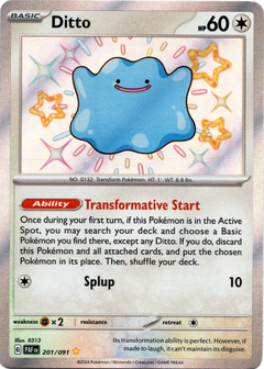 Ditto - 201/091 - Paldean Fates - Holo - Card Cavern
