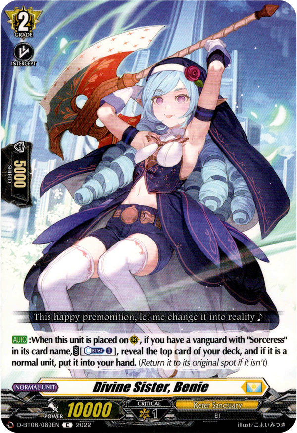 Divine Sister, Benie - D-BT06/089EN - Blazing Dragon Reborn - Card Cavern