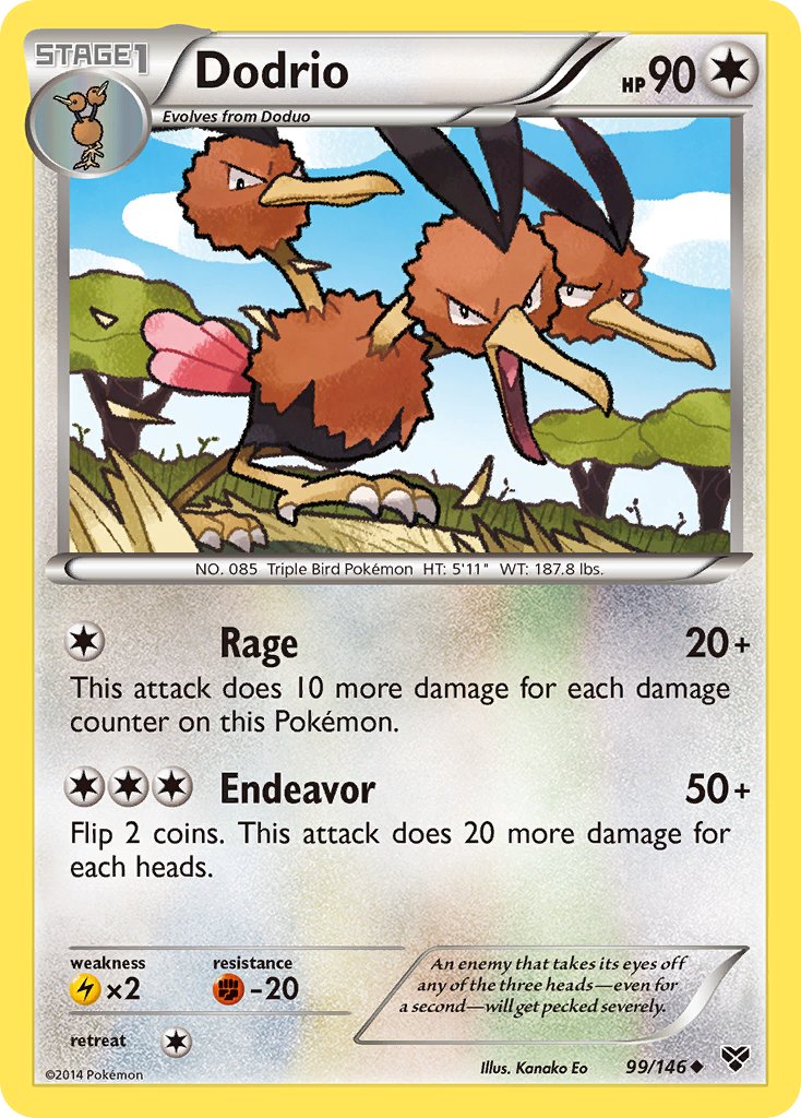 Dodrio - 99/146 - XY Base - Card Cavern