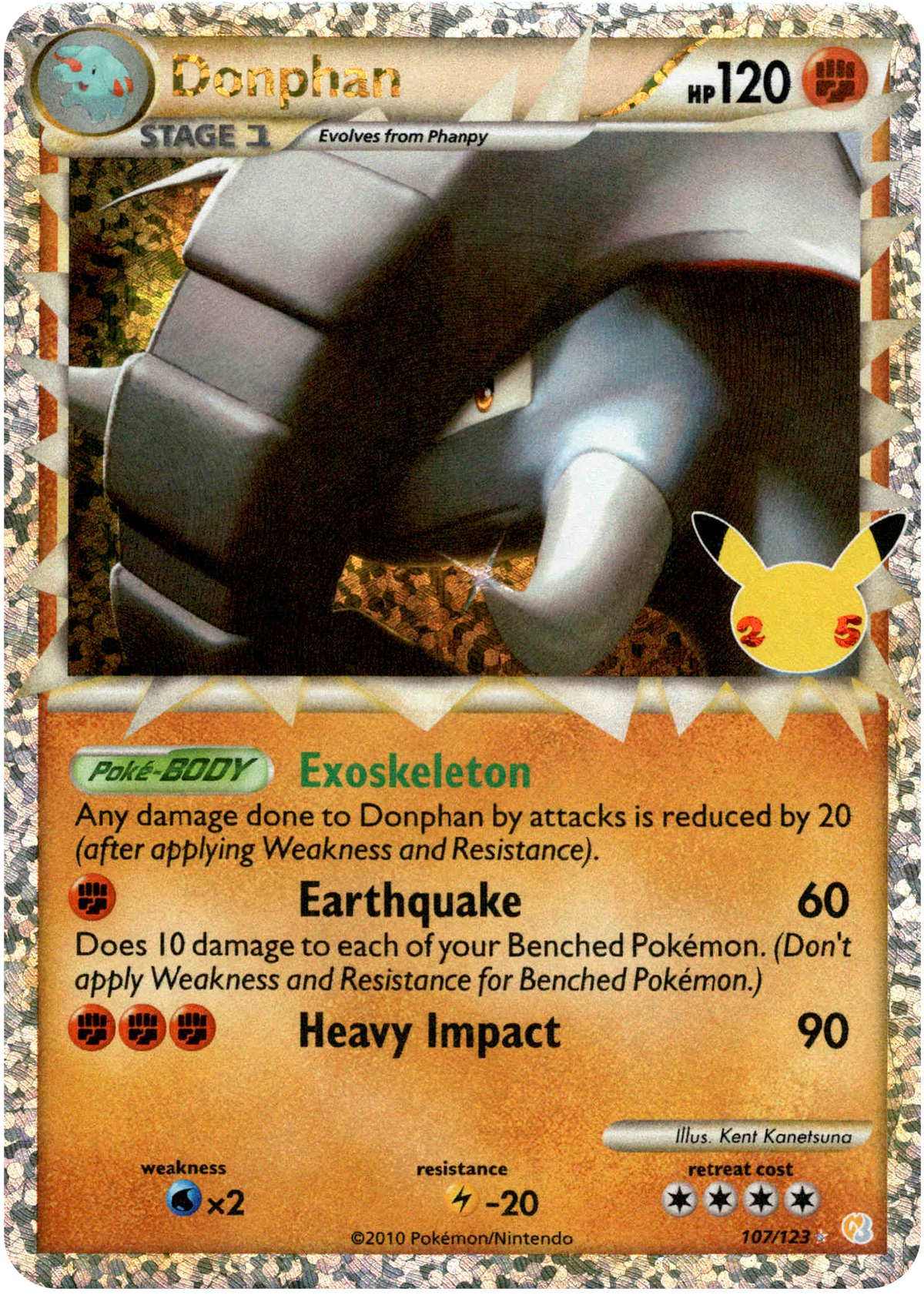 Donphan (Classic Collection) - 107/123 - Celebrations - Holo - Card Cavern