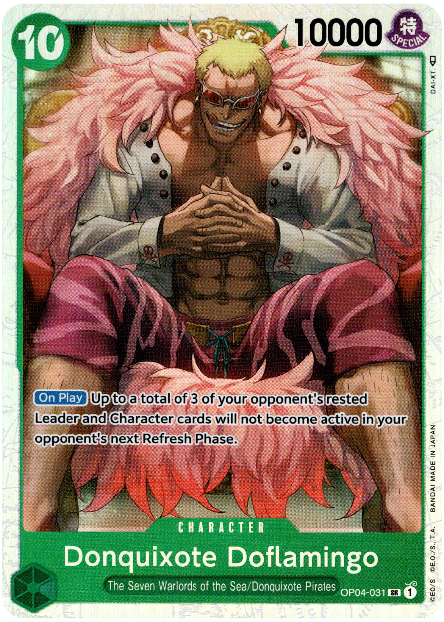 Donquixote Doflamingo - OP04-031 SR - Kingdoms of Intrigue - Foil - Card Cavern