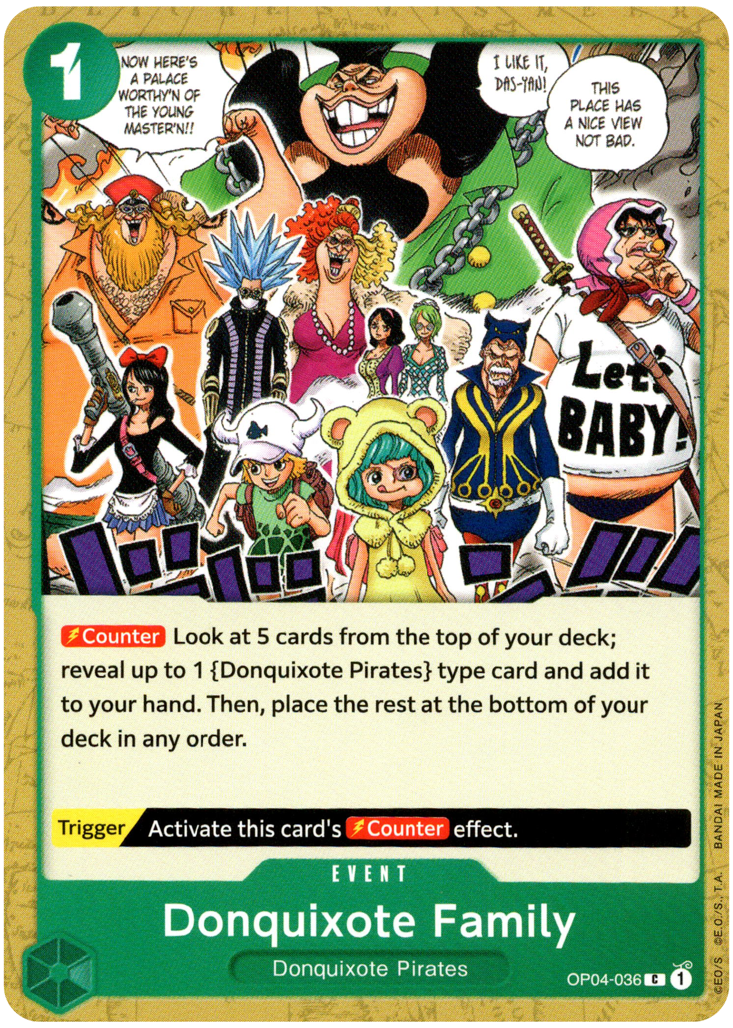 Donquixote Family - OP04-036 C - Kingdoms of Intrigue - Card Cavern