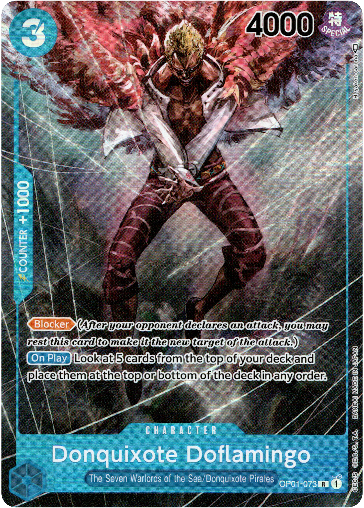 Donquixote Doflamingo Parallel - OP01-073 R - Romance Dawn - Foil - Card Cavern