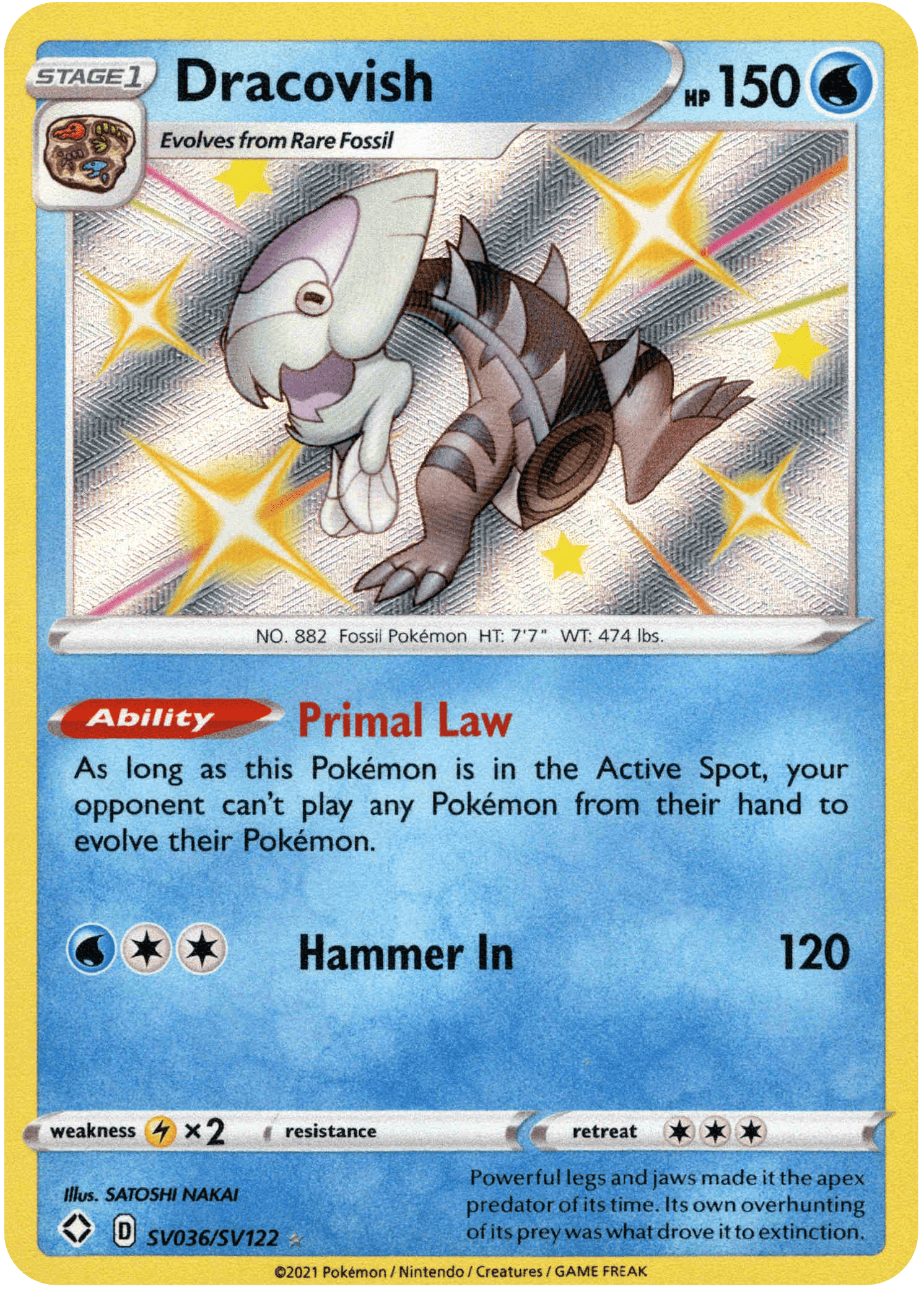 Dracovish - SV036/SV122 - Shining Fates - Holo - Card Cavern