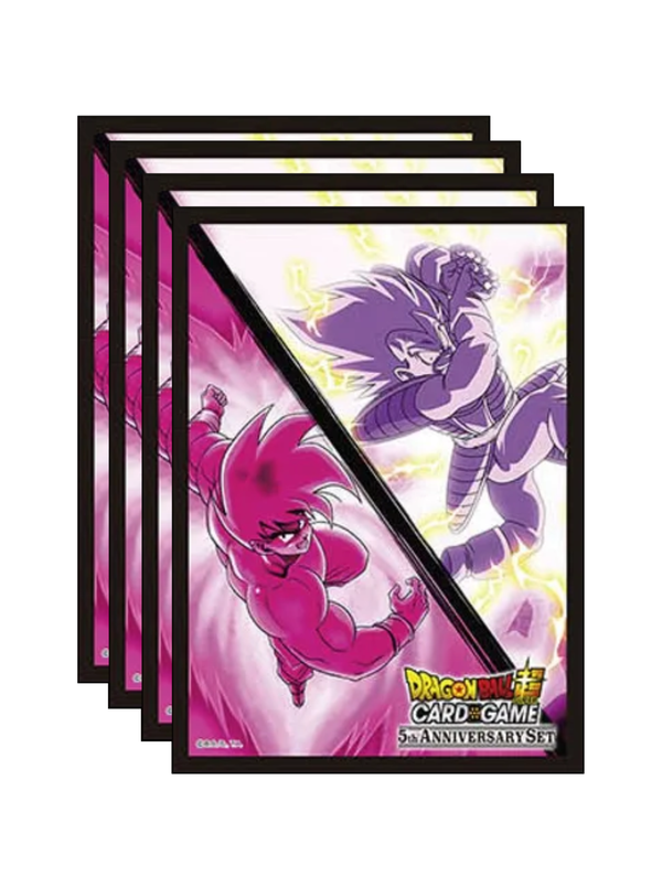 Dragon Ball Super CCG 5th Anniversary Set Card Sleeves: Son Goku & Vegeta 66 ct. - Bandai - Card Cavern