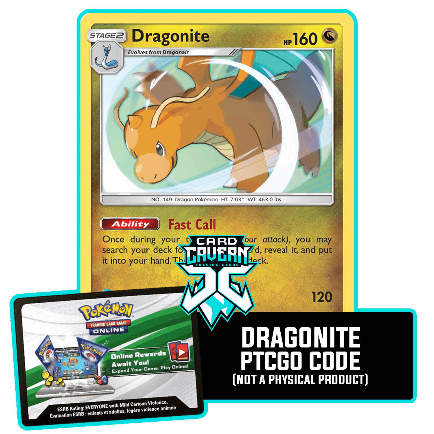 Dragonite 119/181 PTCGO Code – Card Cavern Trading Cards, LLC
