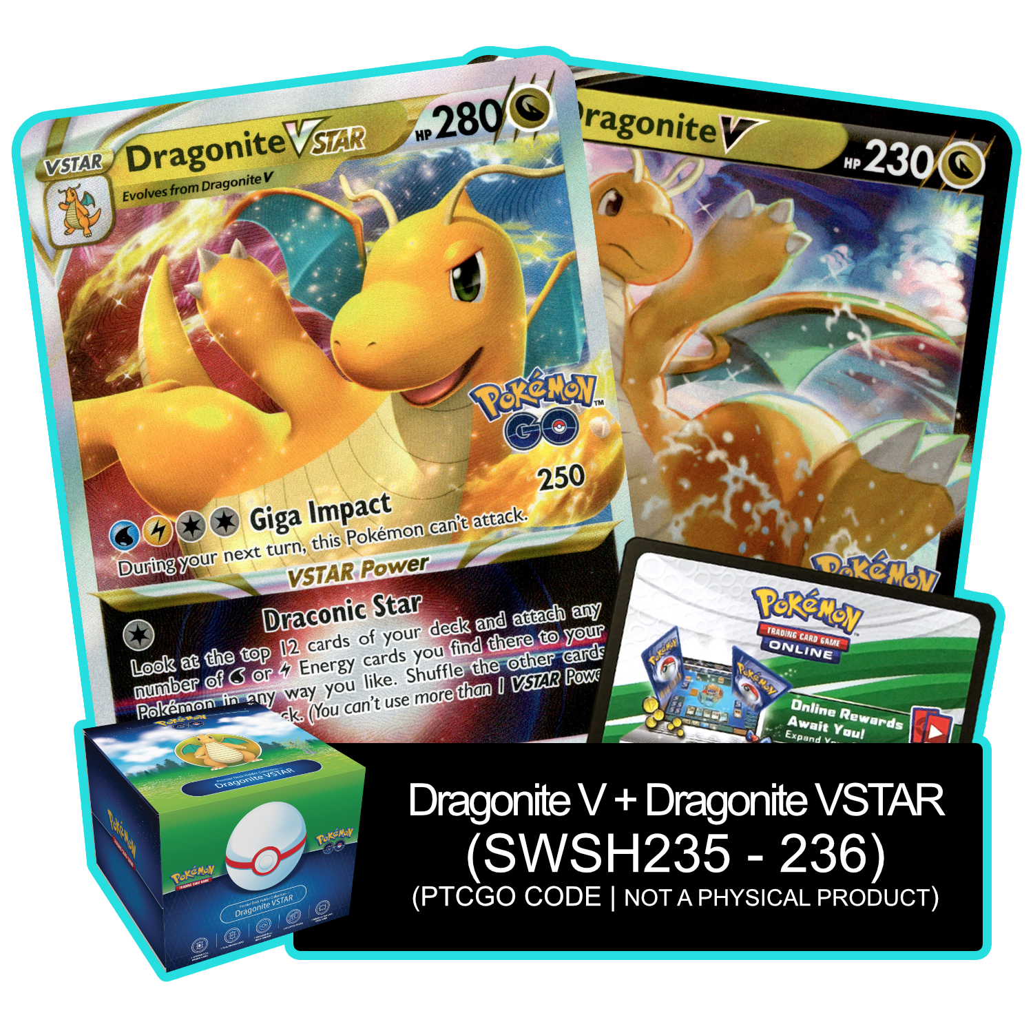 Dragonite VSTAR - PTCGL Code - Card Cavern