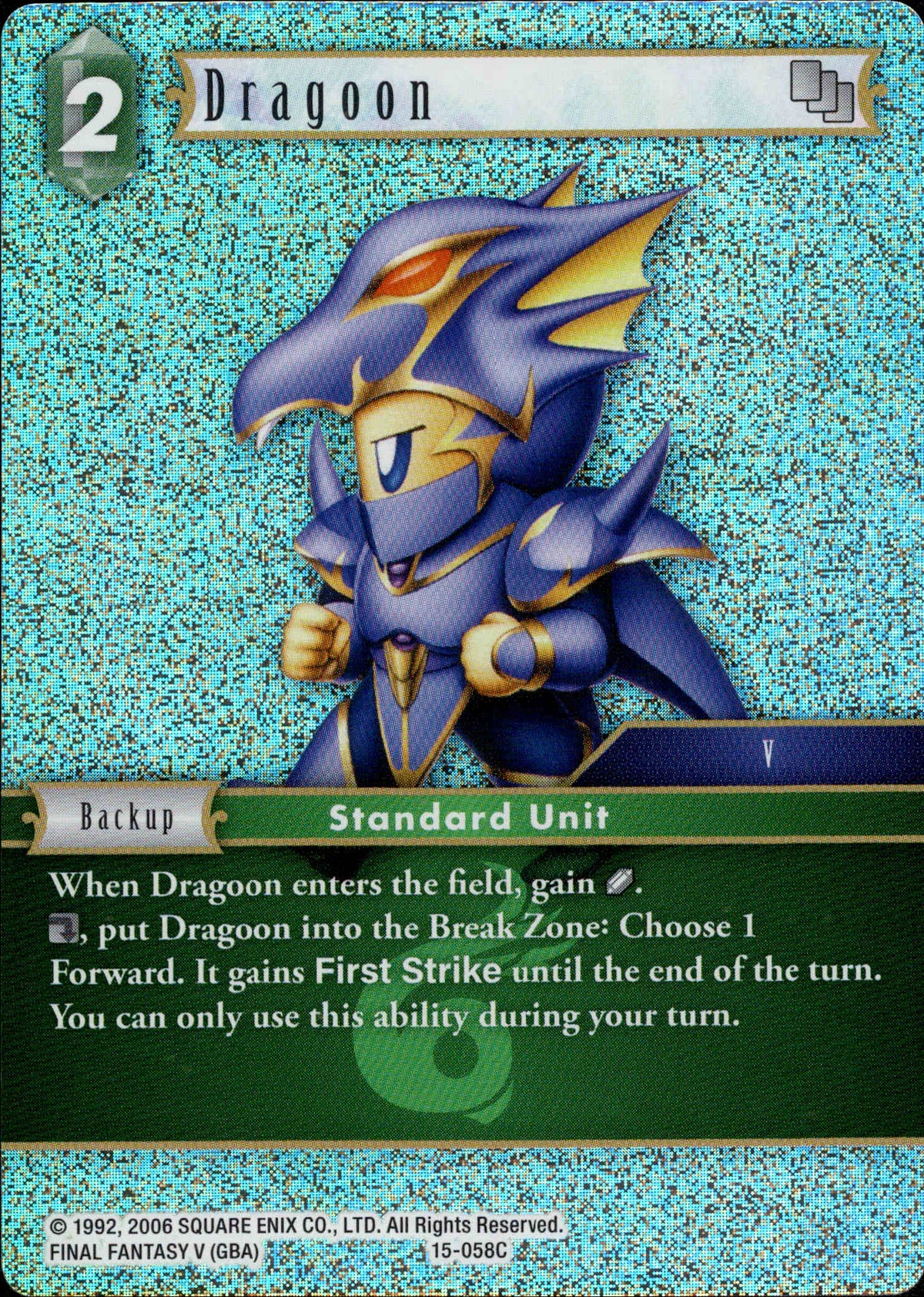 Dragoon - 15-058C - Crystal Dominion - Foil - Card Cavern
