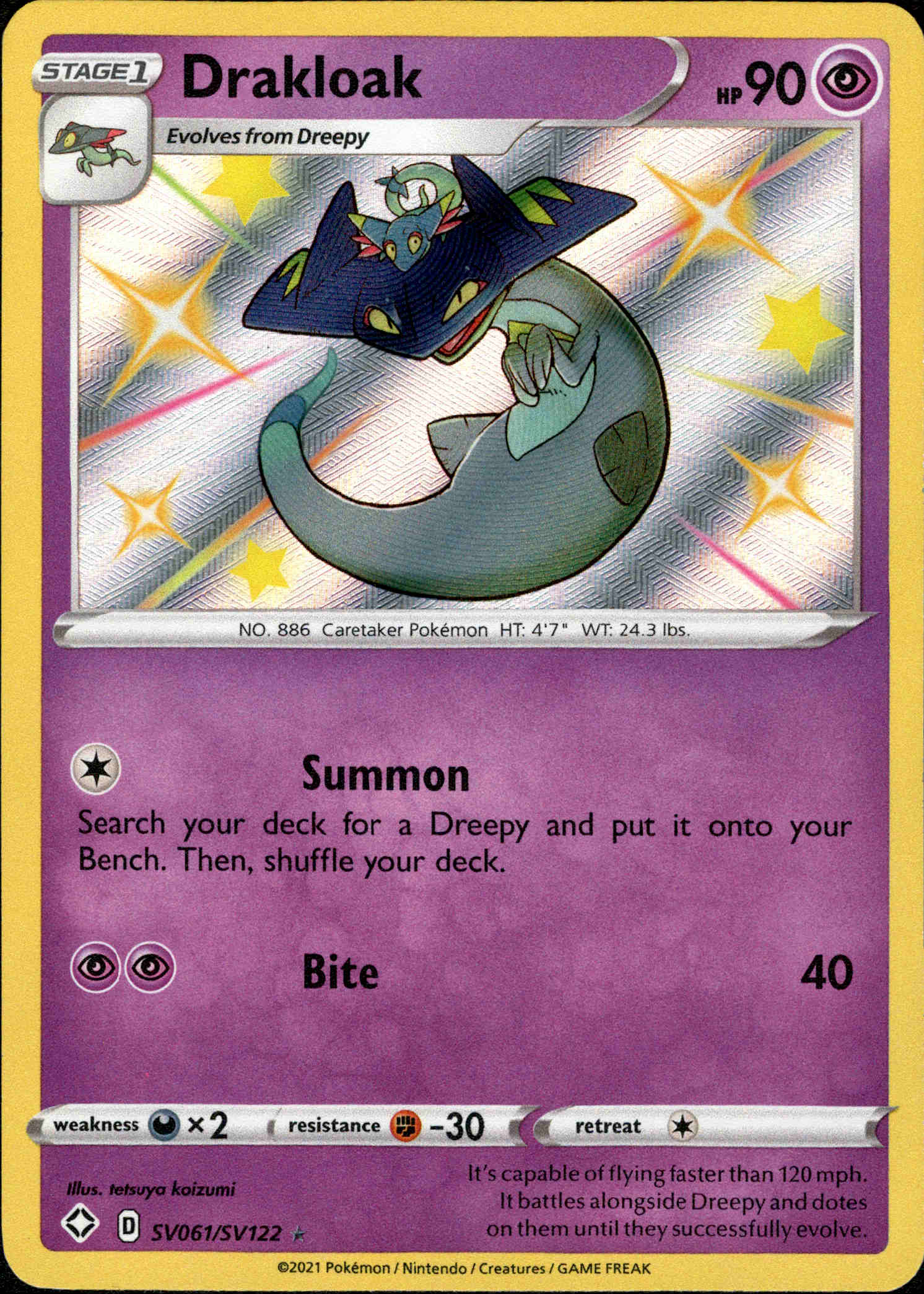 Drakloak - SV061/SV122 - Shining Fates - Holo - Card Cavern