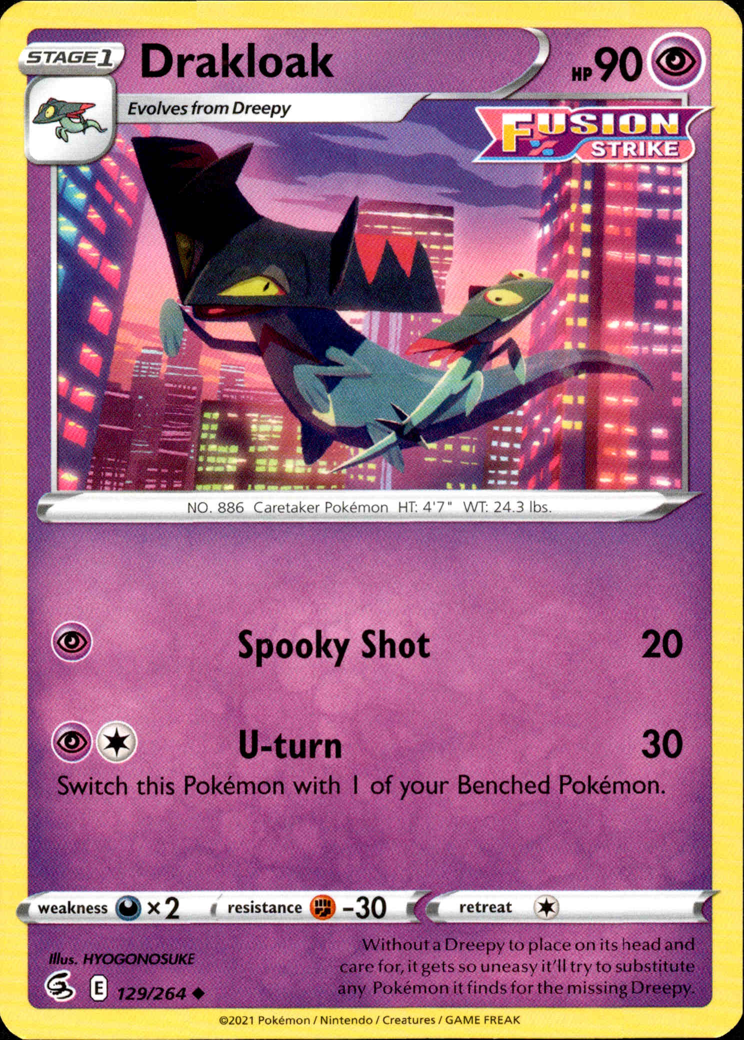 Drakloak - 129/264 - Fusion Strike - Card Cavern