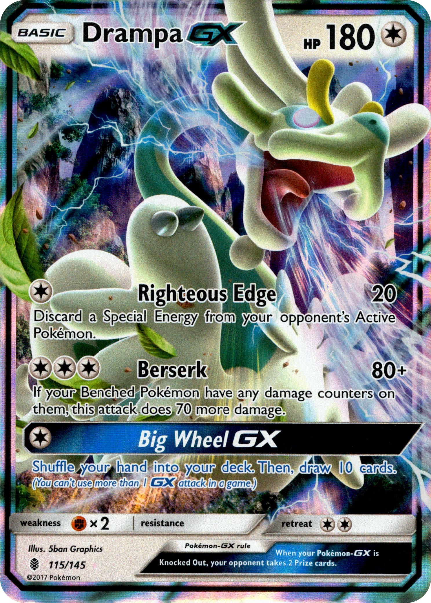 Drampa GX - 115/145 - Guardians Rising - Holo - Card Cavern