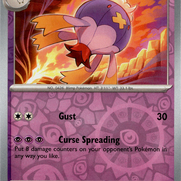 Drifblim - 090/198 - Scarlet & Violet - Reverse Holo Card Cavern Trading Cards, LLC Drifblim - 090/198 - Scarlet & Violet - Reverse Holo Card Cavern Trading Cards, LLC