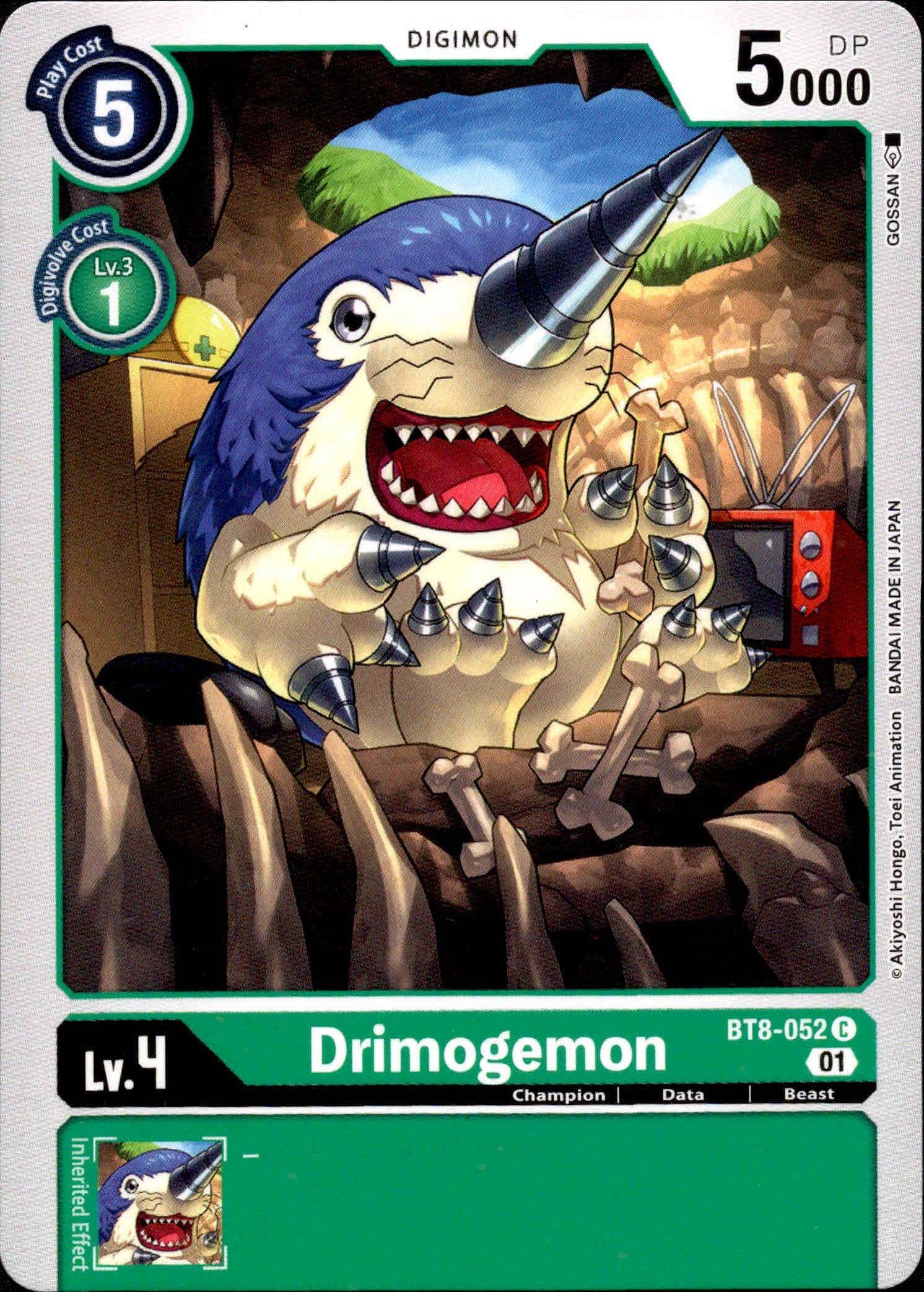 Drimogemon - BT8-052 C - New Awakening - Card Cavern