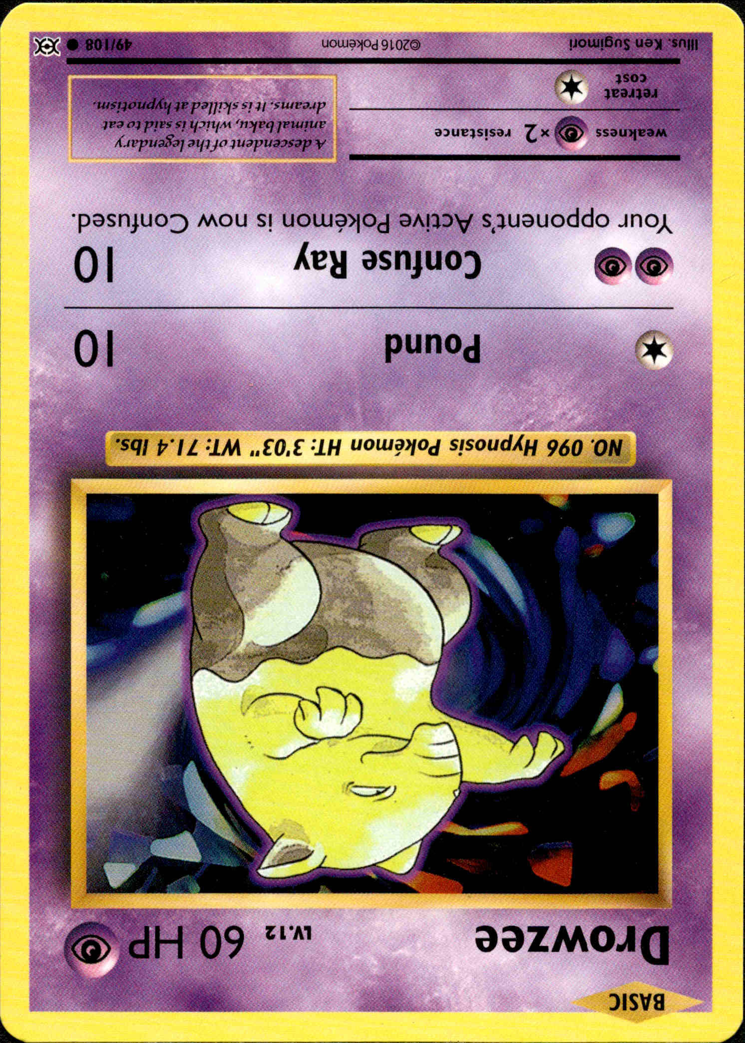 Drowzee - 49/108 - Evolutions - Card Cavern