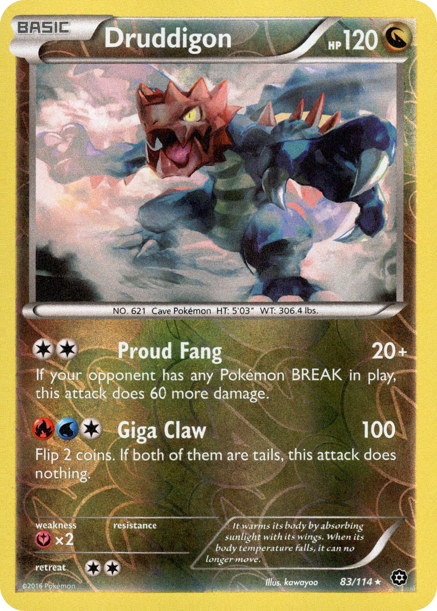 Druddigon - 83/114 - Steam Siege - Reverse Holo - Card Cavern