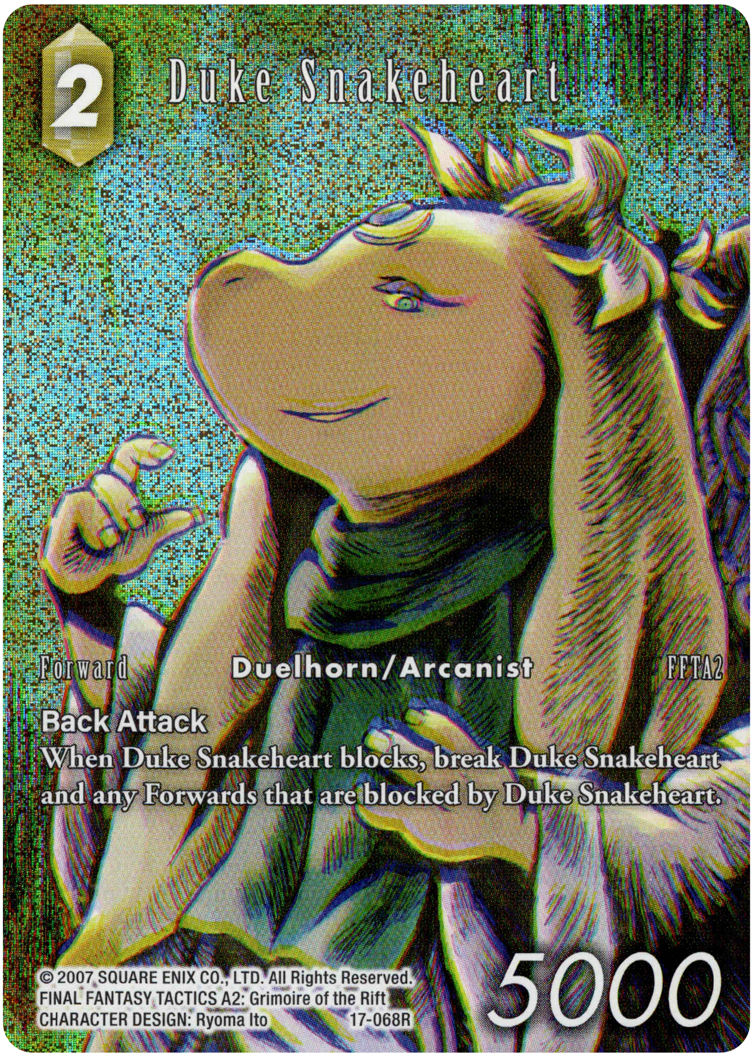 Duke Snakeheart Full Art - 17-068R - Rebellion's Call - Foil - Card Cavern