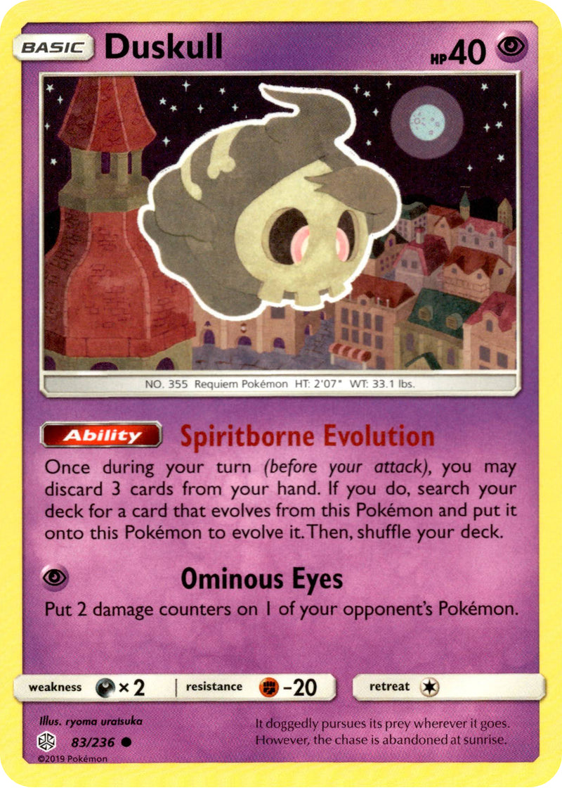 Duskull - 83/236 - Cosmic Eclipse Card Cavern Trading Cards, LLC Duskull - 83/236 - Cosmic Eclipse Card Cavern Trading Cards, LLC