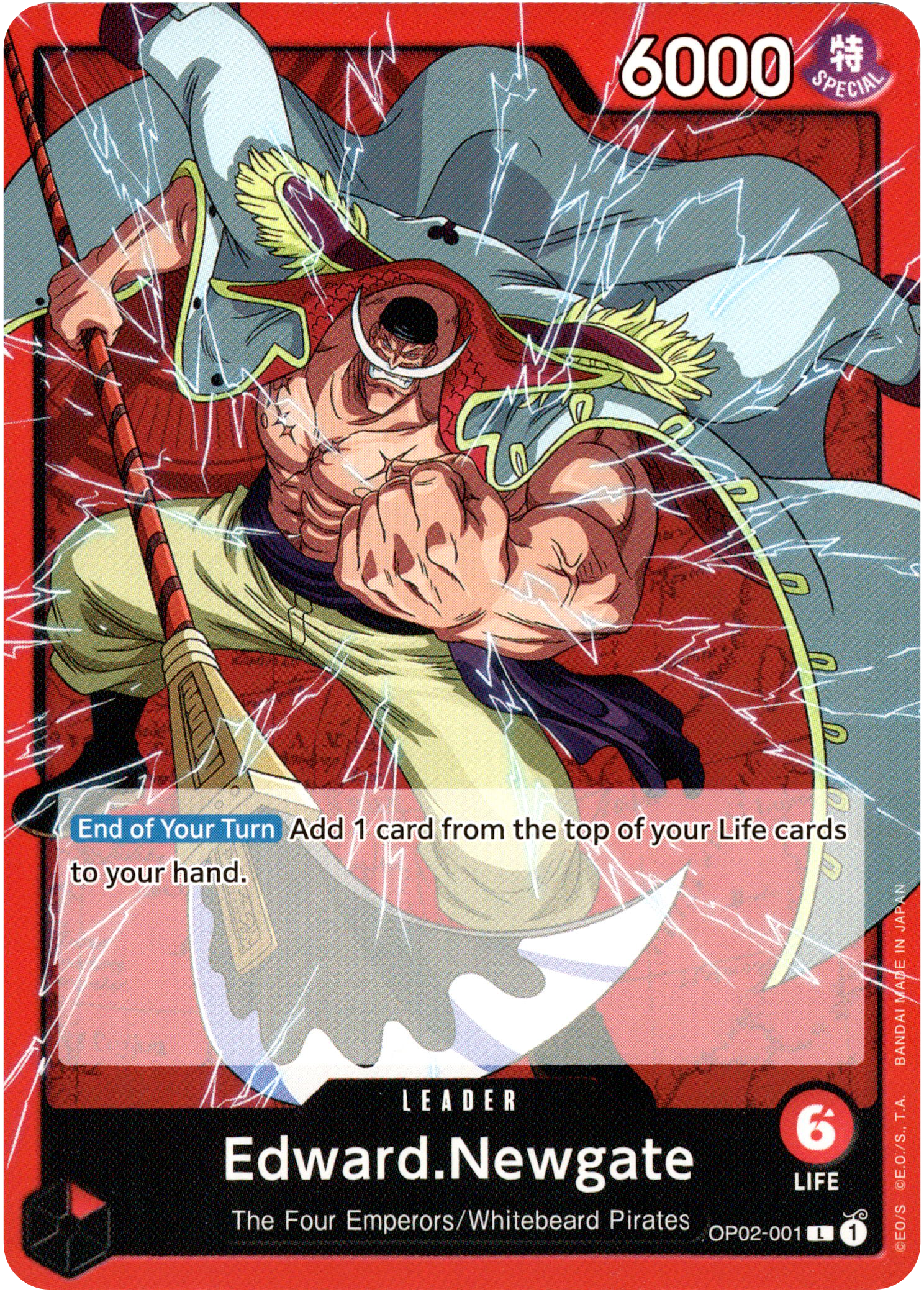 Edward.Newgate - OP02-001 - Paramount War - Card Cavern