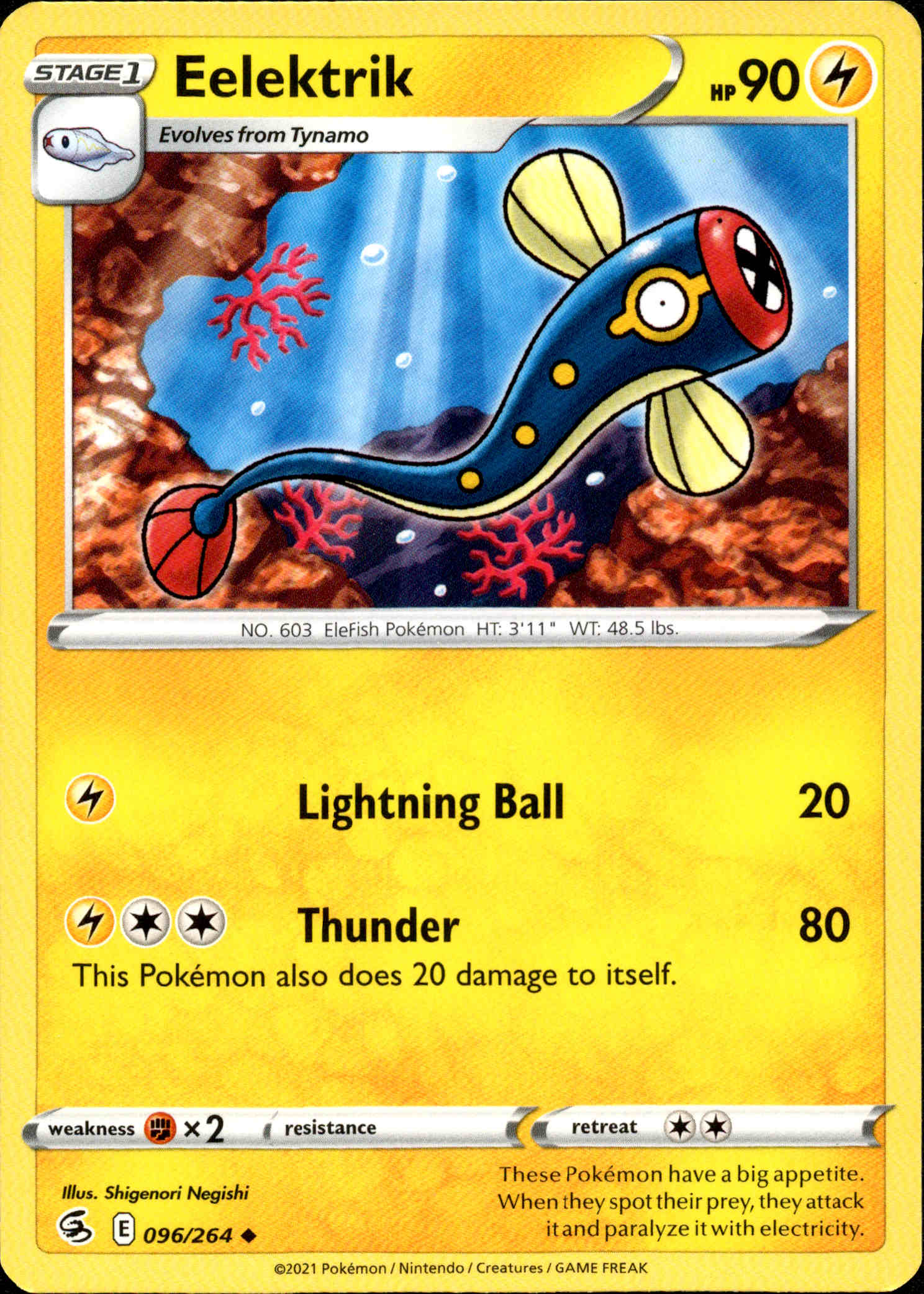 Eelektrik - 096/264 - Fusion Strike - Card Cavern