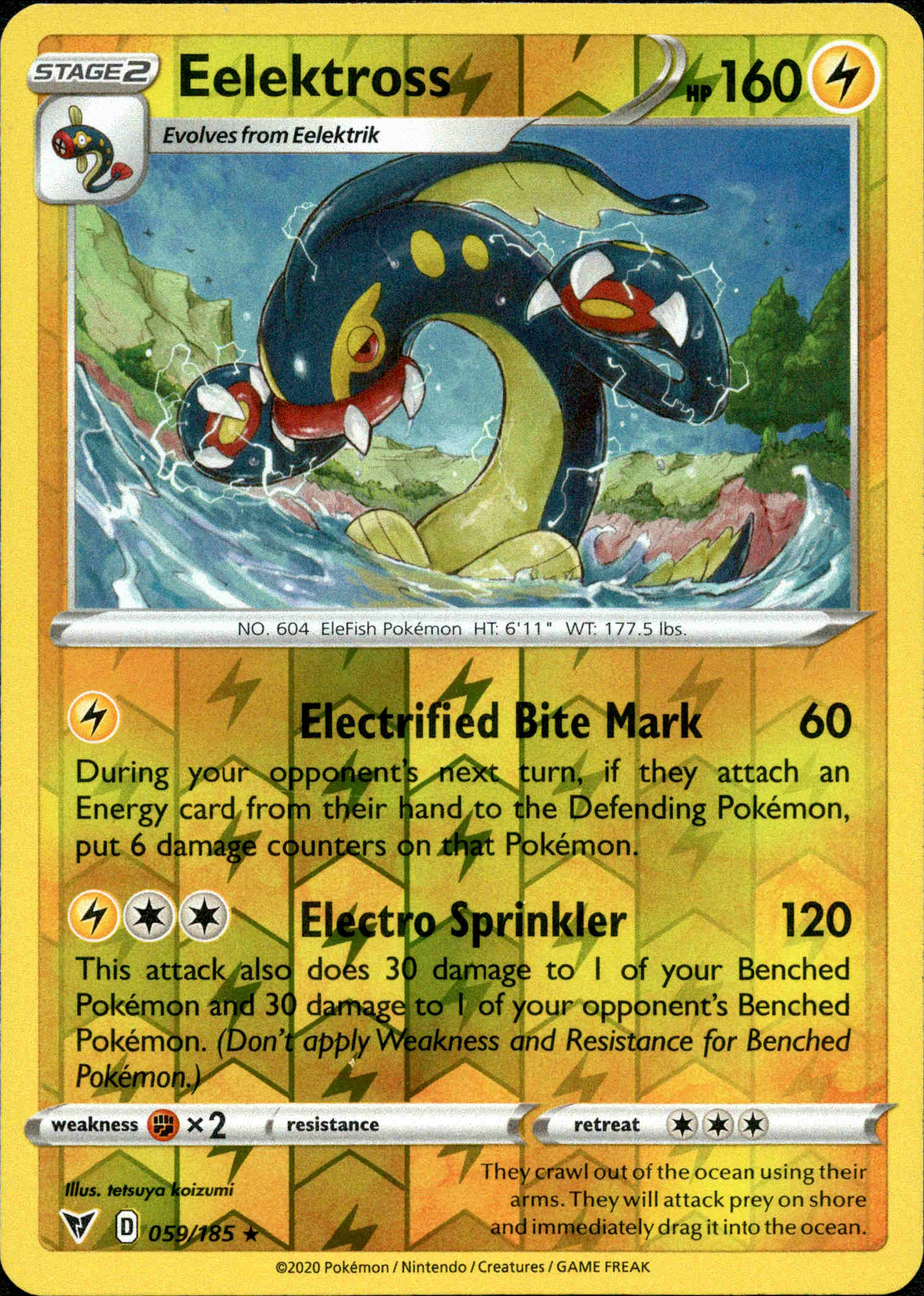 Eelektross - 059/185 - Vivid Voltage - Reverse Holo - Card Cavern