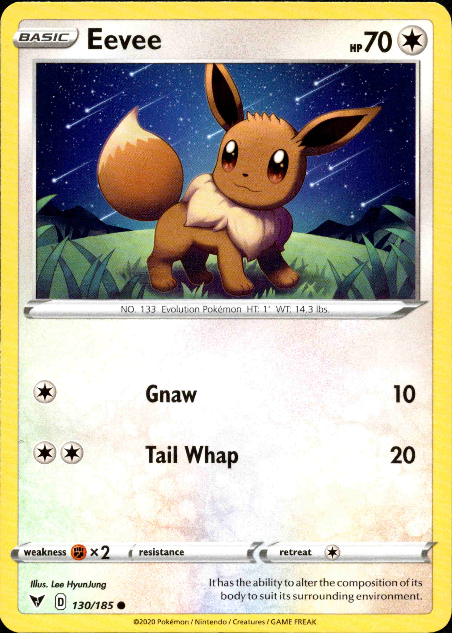 Eevee - 130/185 - Vivid Voltage - Card Cavern