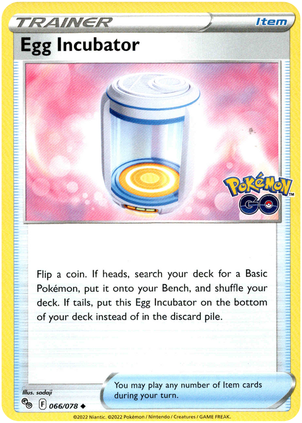 Egg Incubator - 066/078 - Pokemon Go - Card Cavern