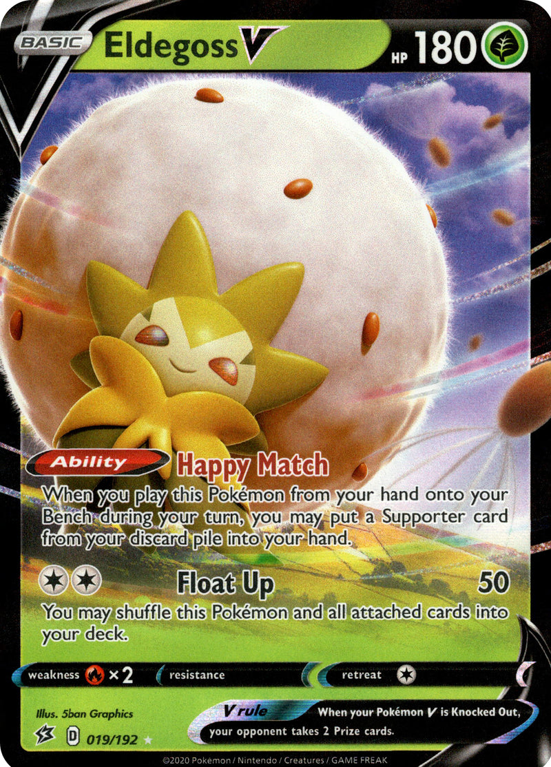 pokemon rebel clash card values Eldegoss V - SWSH02: Rebel Clash [ULTRA RARE]