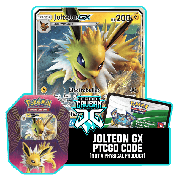 Elemental Power Tin: Jolteon GX - PTCGO Code - Card Cavern