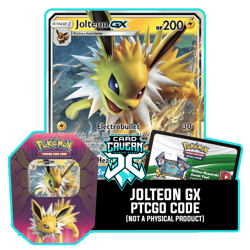 Elemental Power Tin: Jolteon GX - PTCGO Code - Card Cavern