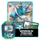 Elemental Power Tin: Vaporeon GX - PTCGO Code - Card Cavern